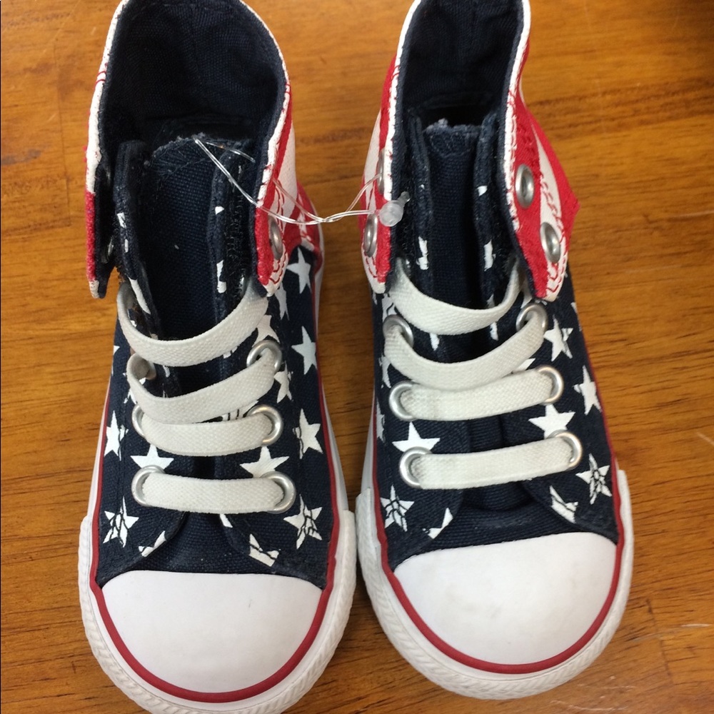 Converse all star American flag high top size 6